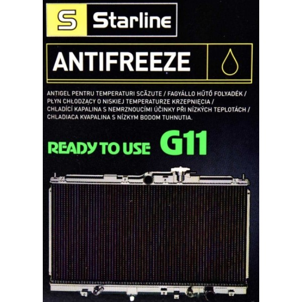 Фото - Антифриз MPM Starline Ready to Use G-11 4л (ANTIFREEZE GREEN 4)